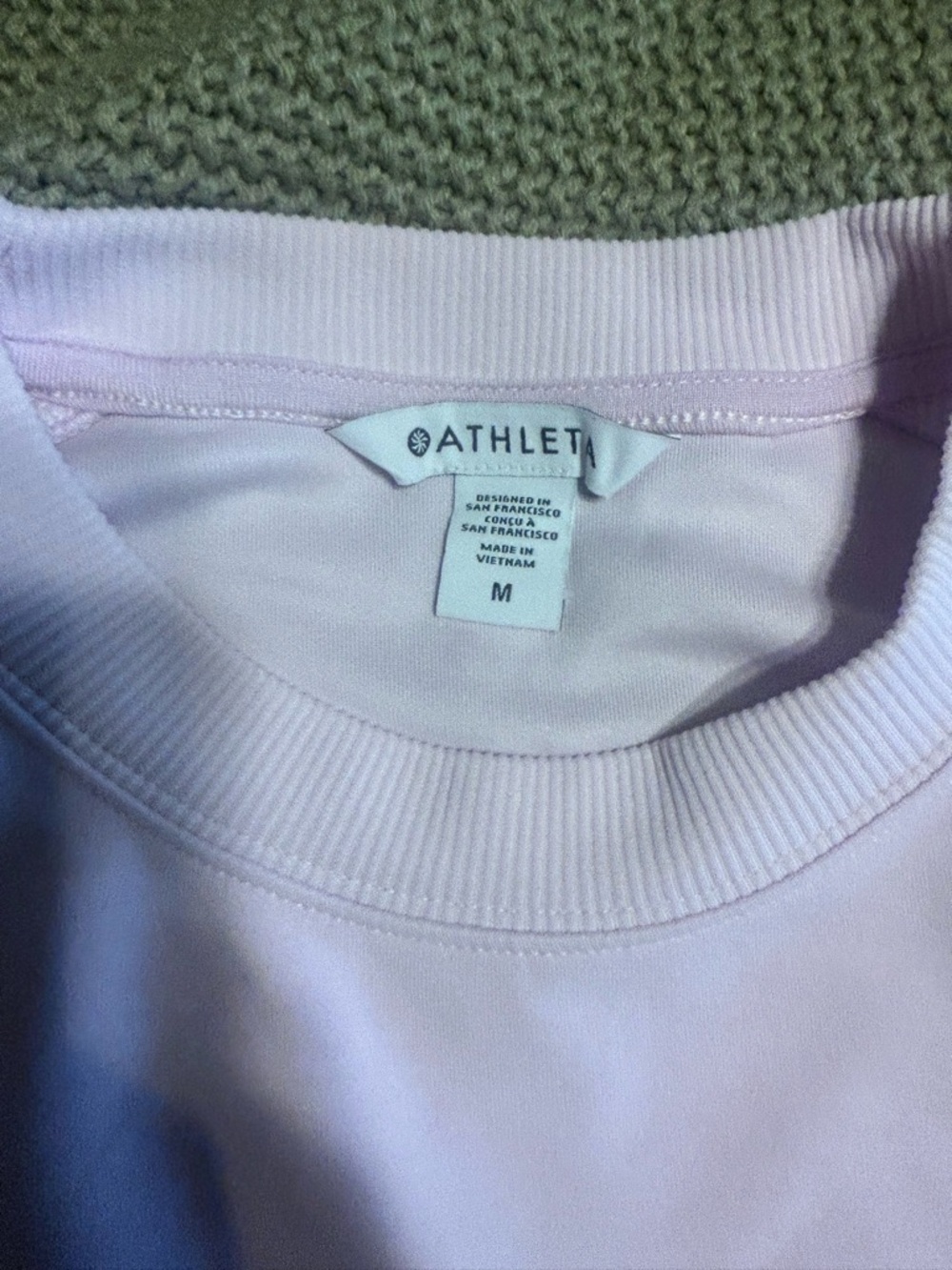 Athleta Light Lavender Pullover Sweatshirt